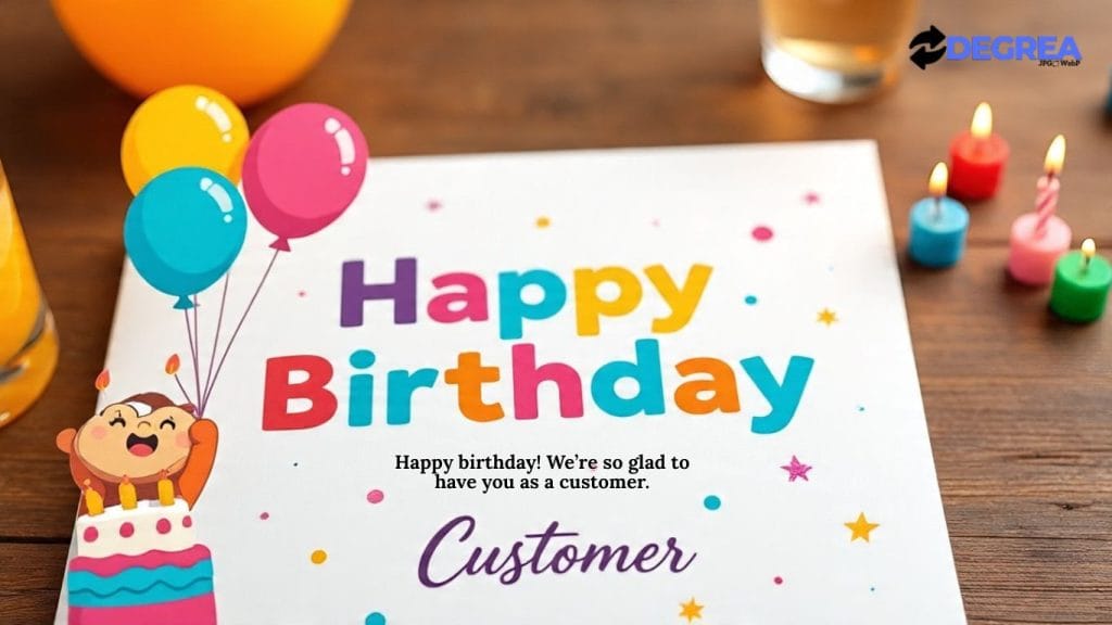 Edit Birthday Wishes for Customer